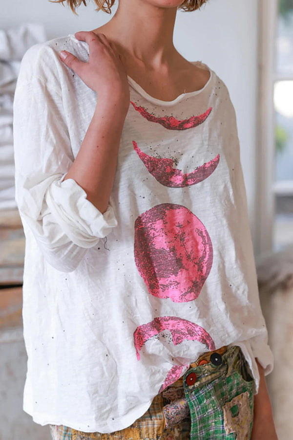 Printed Linen T-Shirt