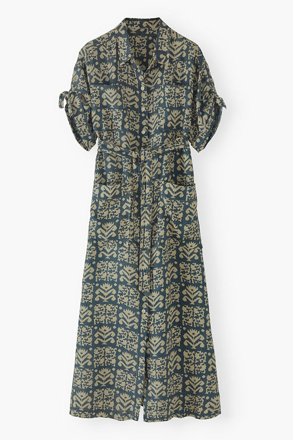 Printed Shirtdress