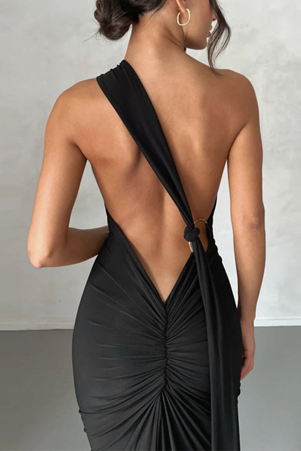 Sexy Backless Slim Fit Sleeveless Elegant Dress