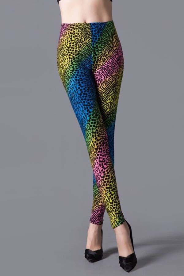 Colorful Leopard Dot Leggings