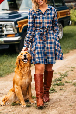 Comfortable and Versatile Plaid Skirt for Autumn and Winter