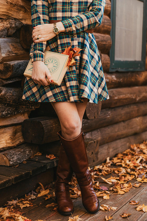 Comfortable and Versatile Plaid Skirt for Autumn and Winter