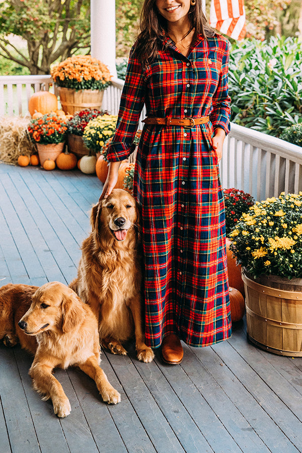 Comfortable and Versatile Plaid Skirt for Autumn and Winter