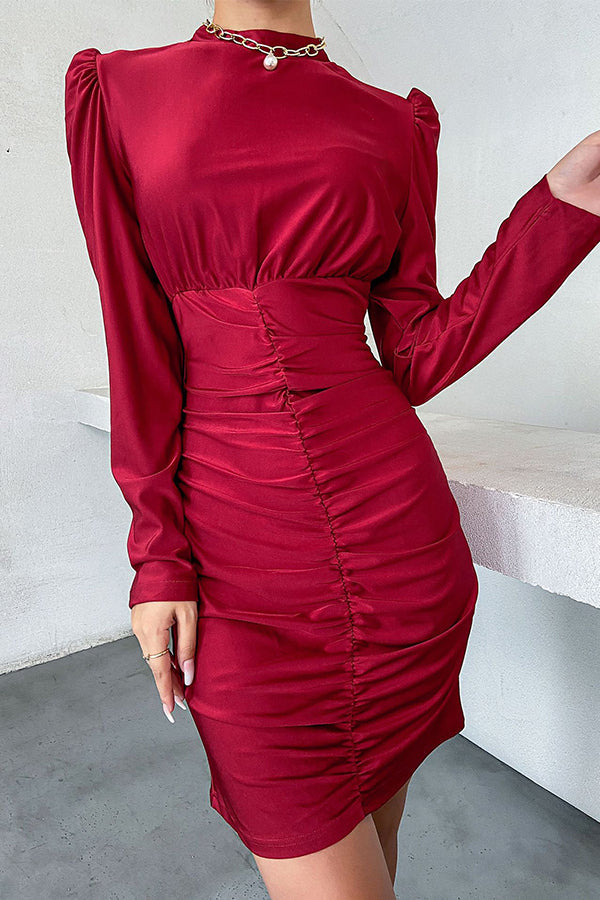 Elegant Long Sleeve Slim Dress