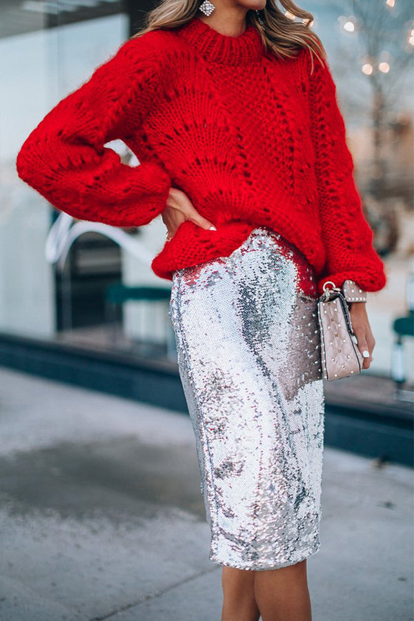 Christmas All-match Sequin Skirt