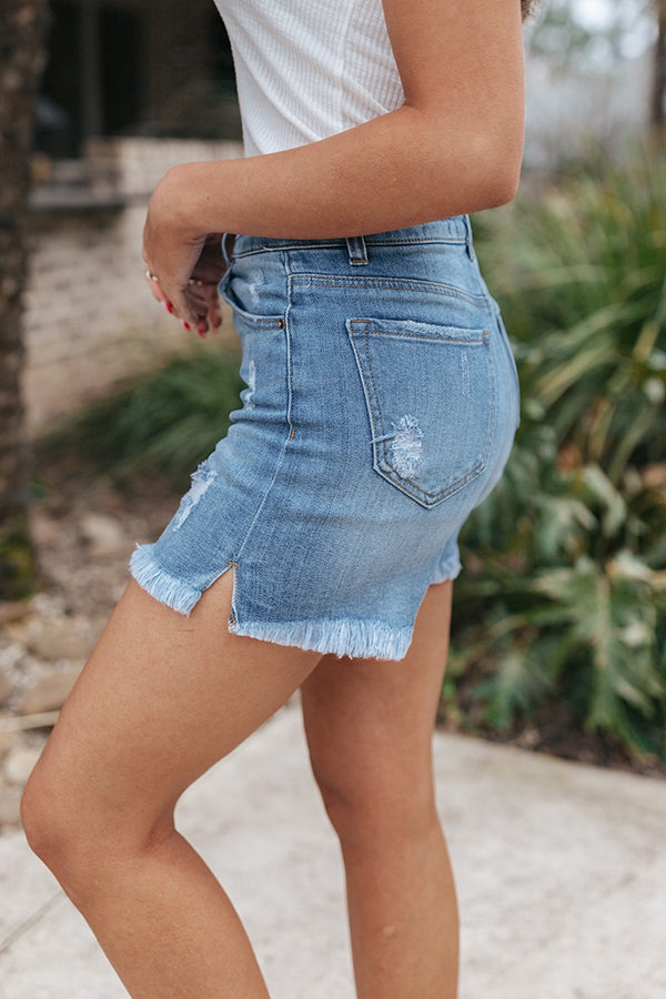 Casual Ripped High Waist Denim Shorts