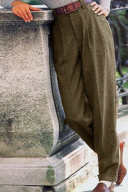 Plain Vintage Tweed Pants