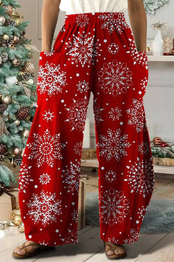 Christmas Casual Double Pocket Trousers