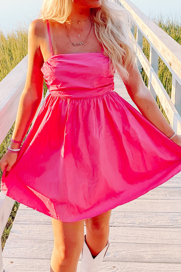 Mini Cute Bow Tie Dress