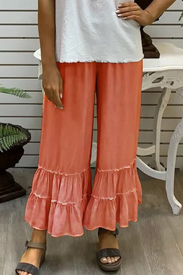 Bohemian Casual Resort Style Beach Culottes