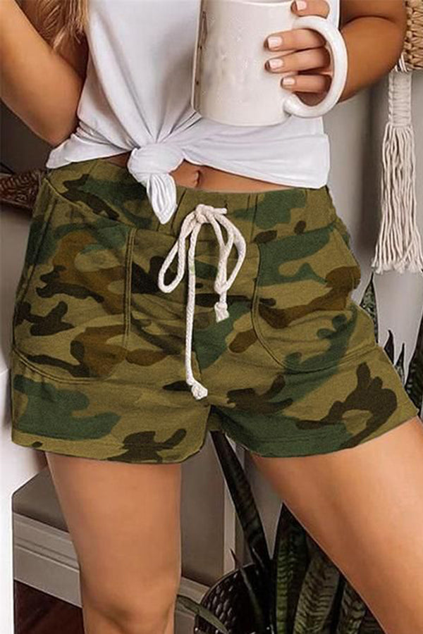 High Waist Straight Shorts