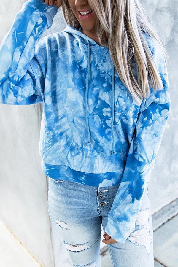 Loose Tie-dye Printed Hoodie