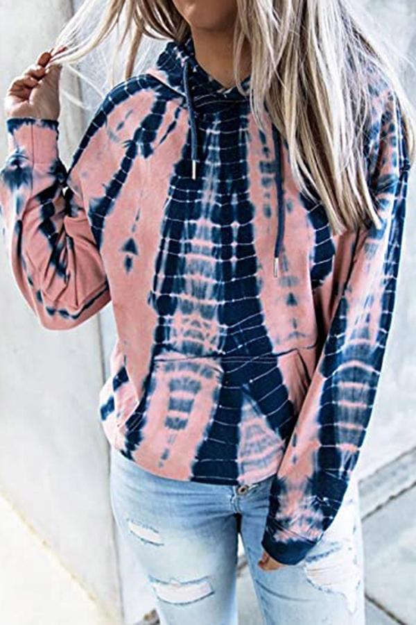 Loose Tie-dye Printed Hoodie