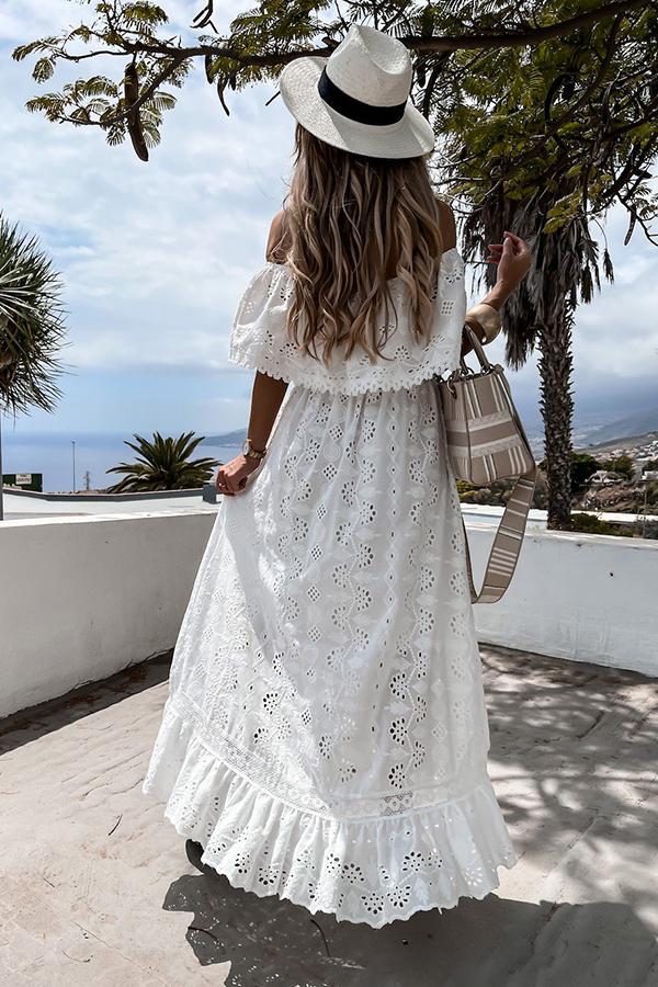 Bohemian Lace White Dress