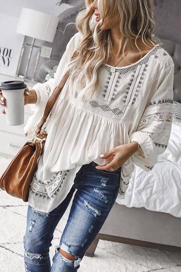 Off Shoulder Sexy Patchwork Cotton-Blend Shirts & Tops