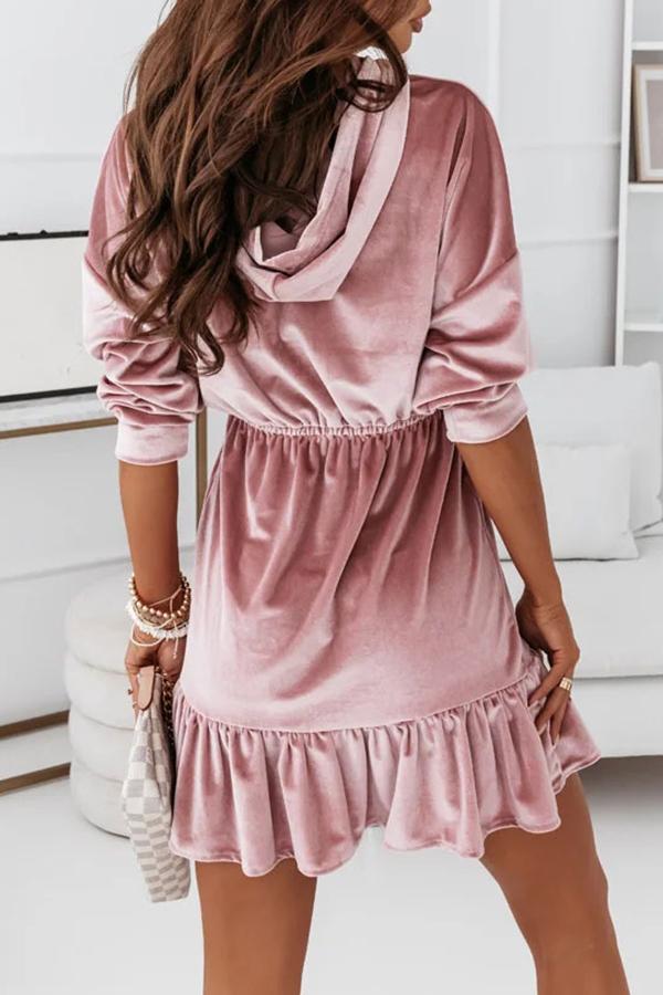 Casual Hooded Dress