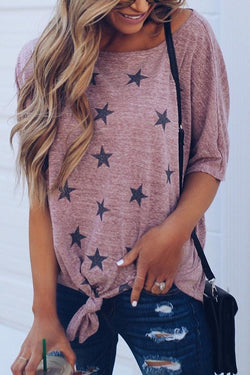 Basics Essential Star Light Knotted Tee