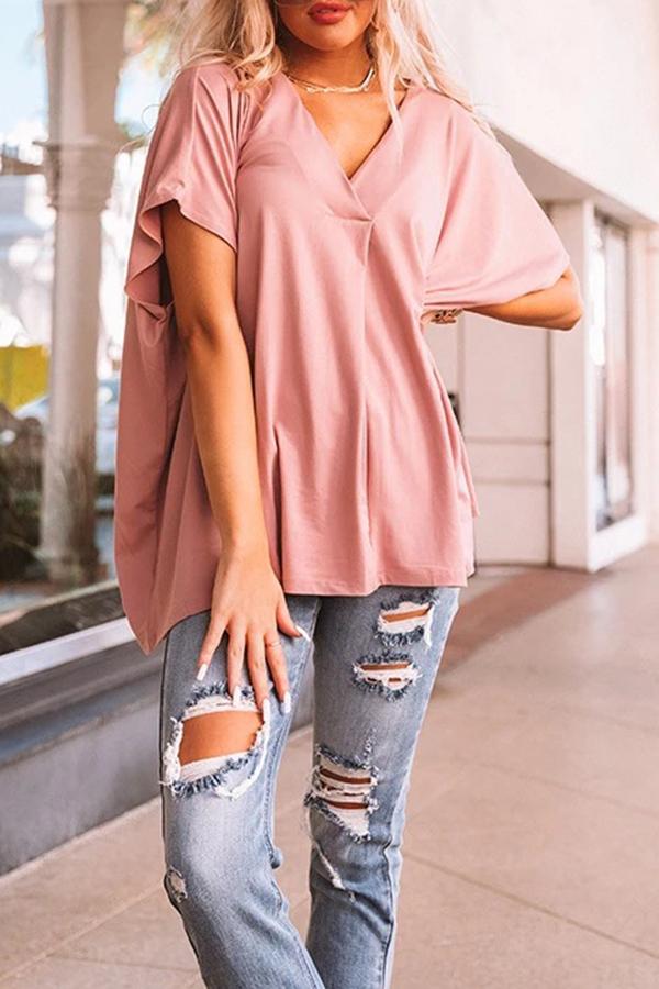 Modern Solid Color Baggy Shirt