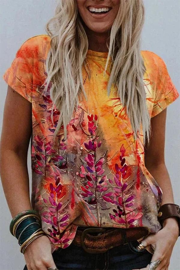 Stylish Painting Print Baggy Shirt