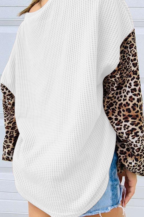 Leopard Print Long Sleeve Sweater