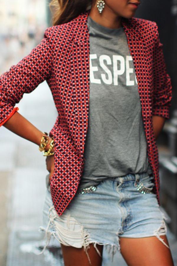 Basic Plaid Long Sleeve Shirt