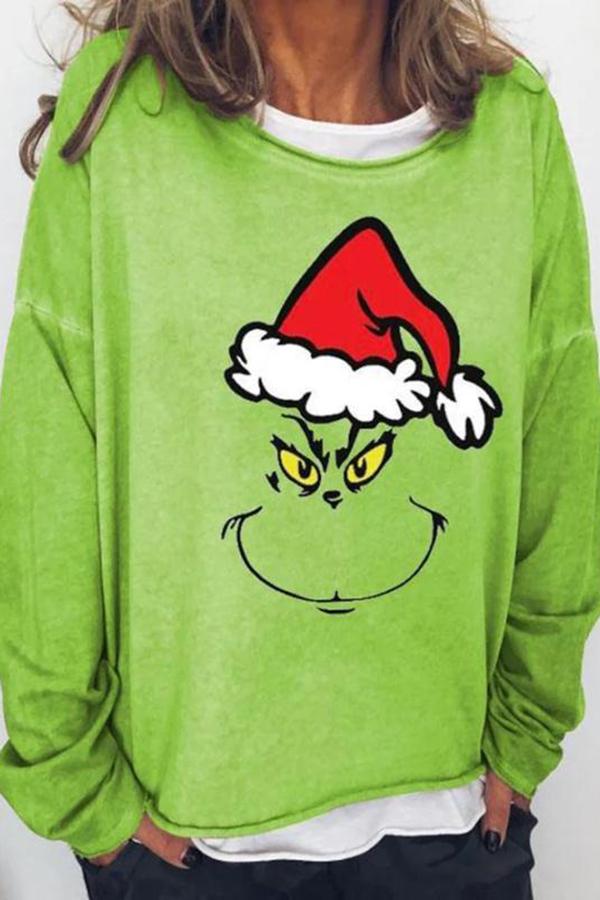 The Grinch Round Neck Long Sleeve T-Shirt