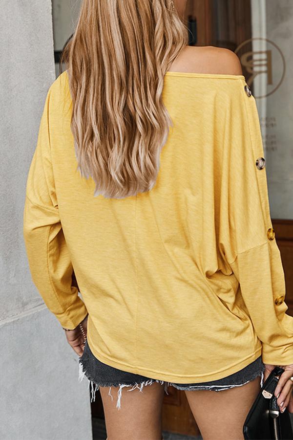 Solid Color Morden Long Sleeve Sweatshirt