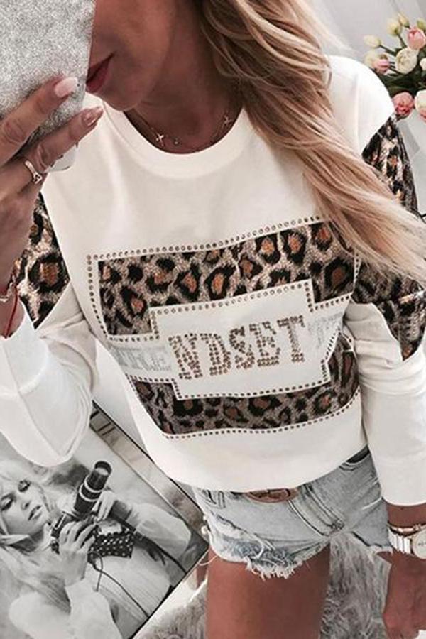 Modern Leopard Print Sweatshirt