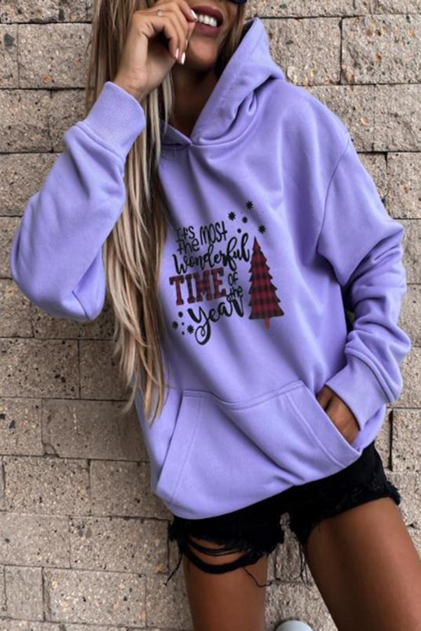 Sporty Plain Casual Wear Hooded Sweatshirt