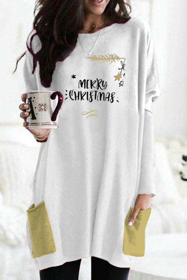 Casual Patchwork Long Sleeve T-Shirt