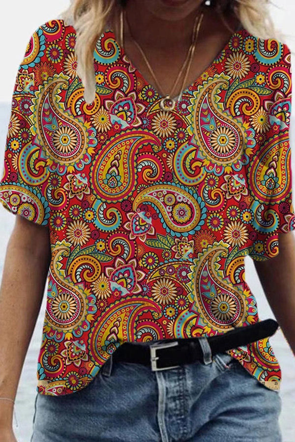 Unique Abstract Painting Print Shirt