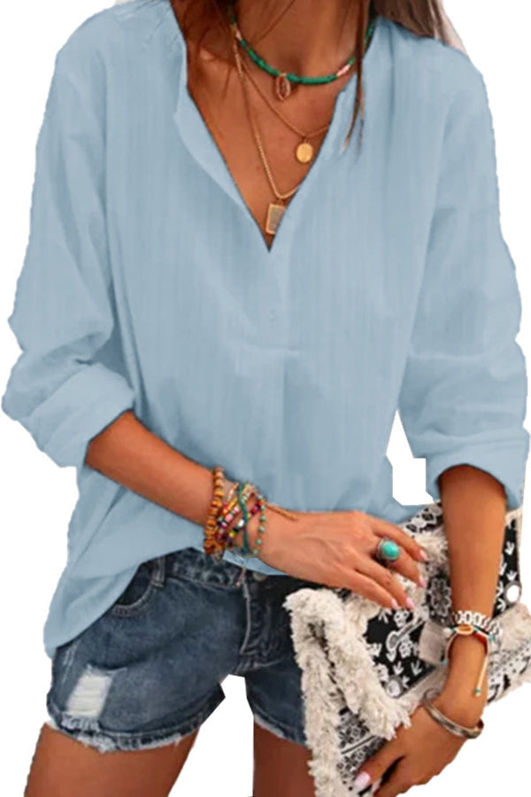 Modern Solid Color Vertical Stripes Shirt