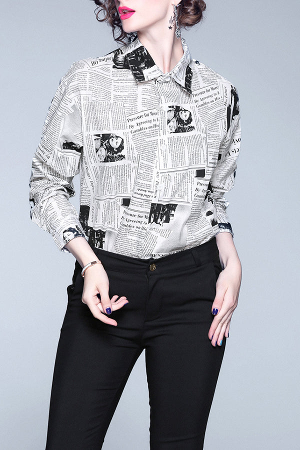 Fashion Poster Print Shirt