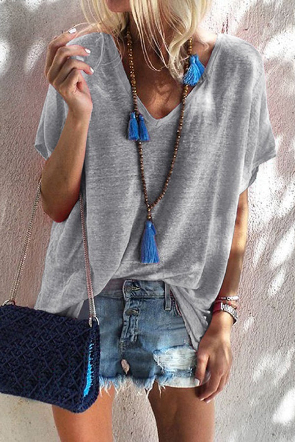 Modern Solid Color Baggy Shirt