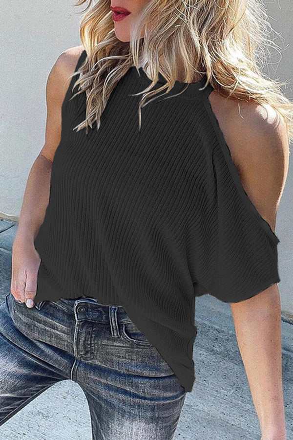 Urban Halter Strapless Knitted Shirt