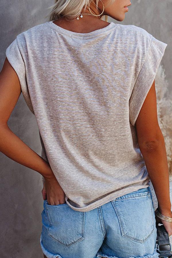 Solid Color Loose T-shirt