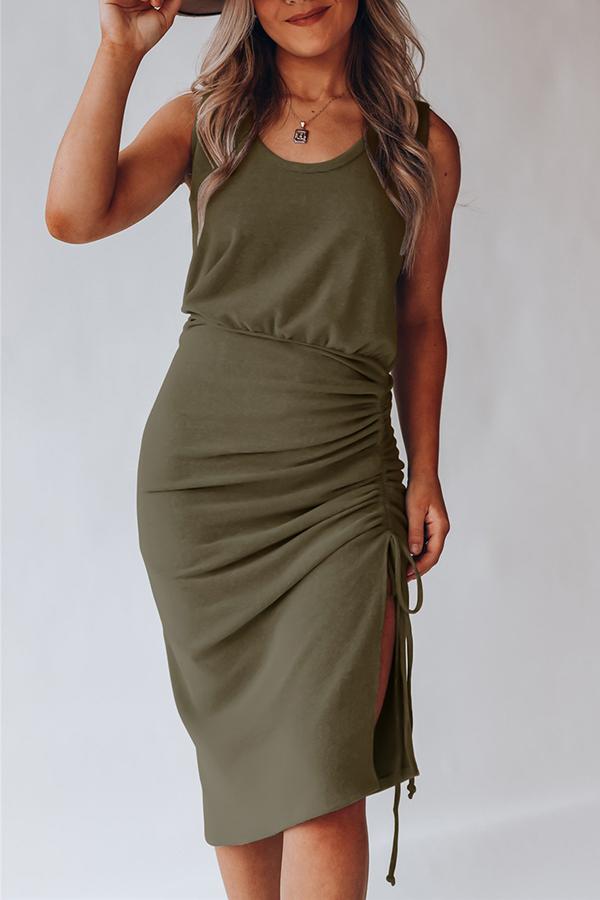 Drawstring Vest Dress