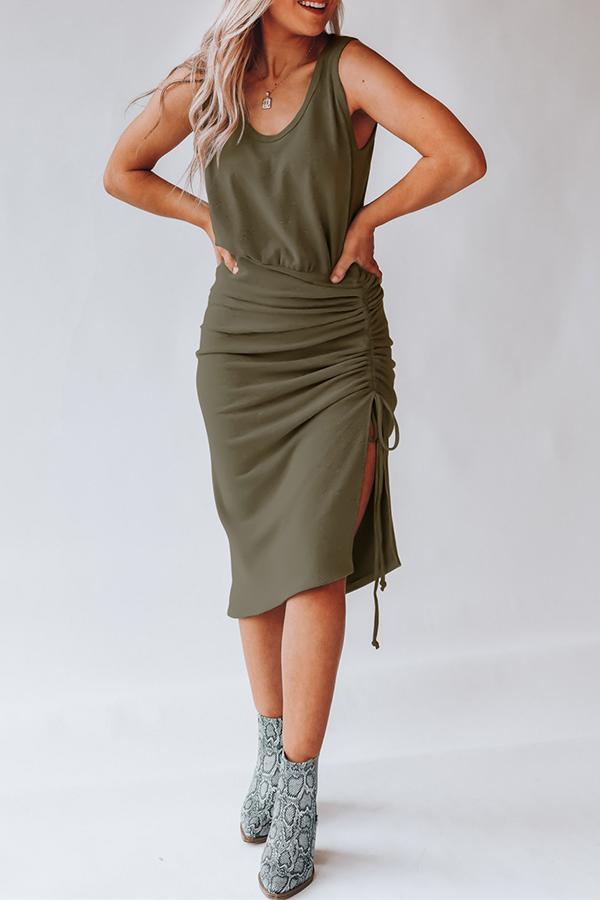 Drawstring Vest Dress