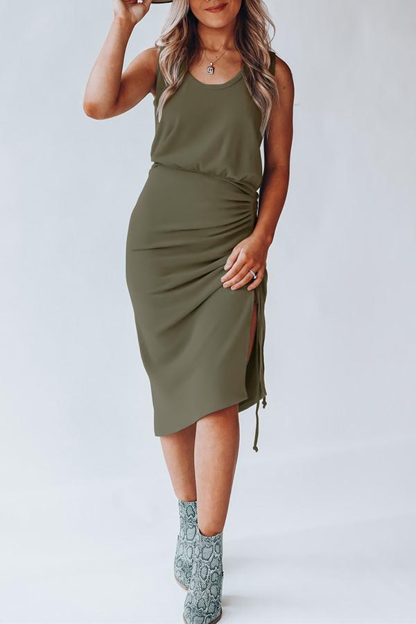 Drawstring Vest Dress