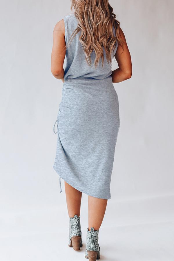 Drawstring Vest Dress