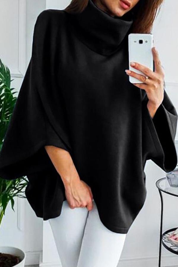 Fleece Asymmetric Large Size Cloak