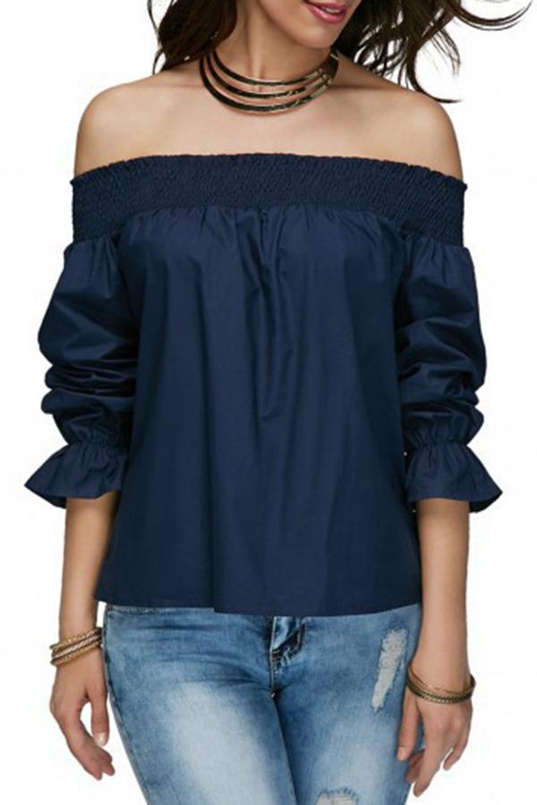 Ruffle Sleeve Bow Long Sleeve Top