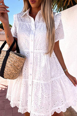 Lace White Lady Mini Dress