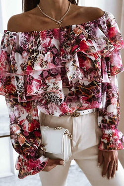 Casual One-neck Printed Shirt