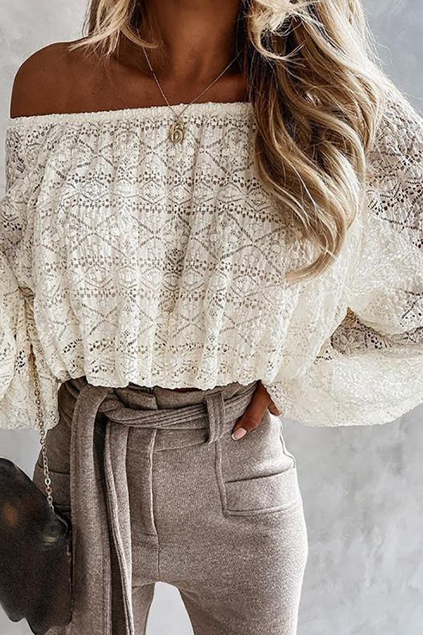 Lace Fashion Long Sleeve Shirt