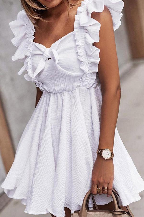 Ruffle Sleeve Dress