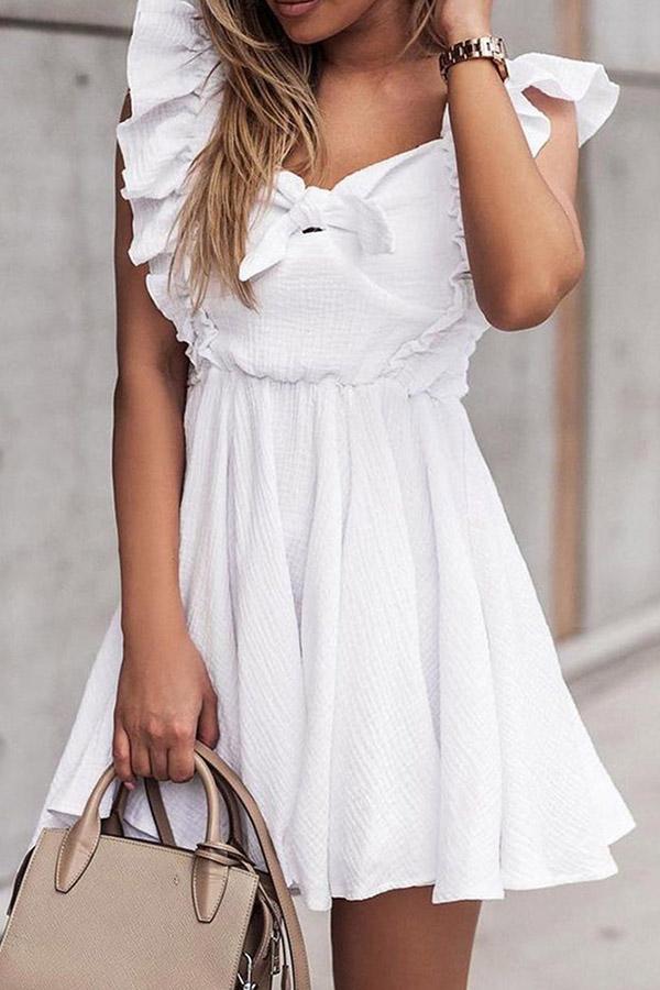 Ruffle Sleeve Dress