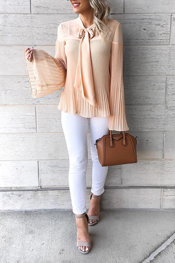 Elegant Flared Sleeve Shirt