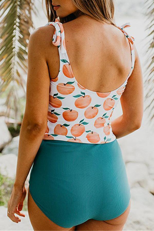 Summer Bikini Print Two-piece Suit Swimsuit