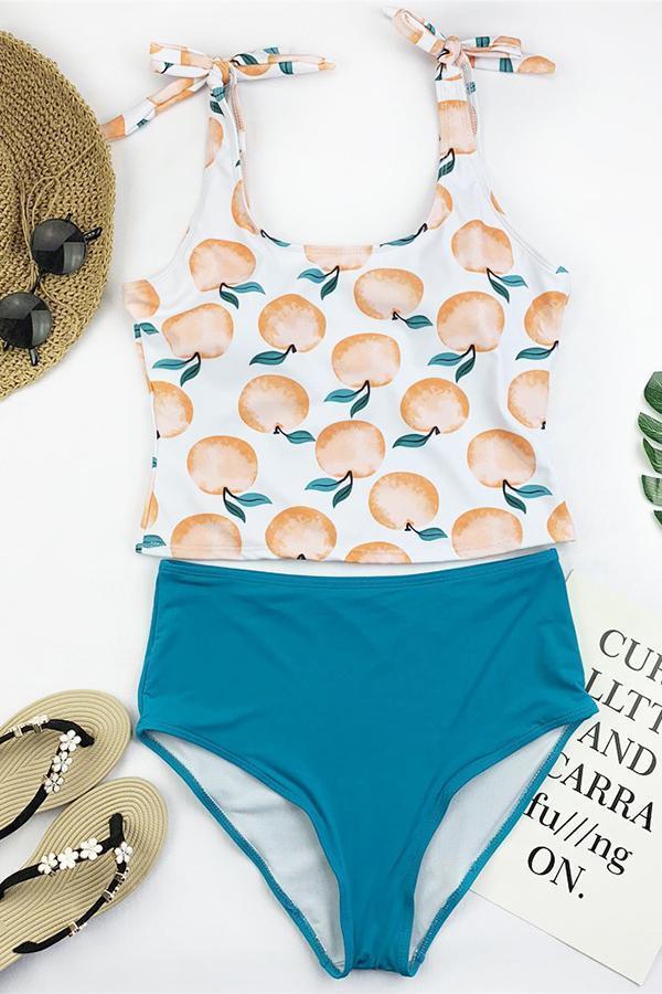 Summer Bikini Print Two-piece Suit Swimsuit